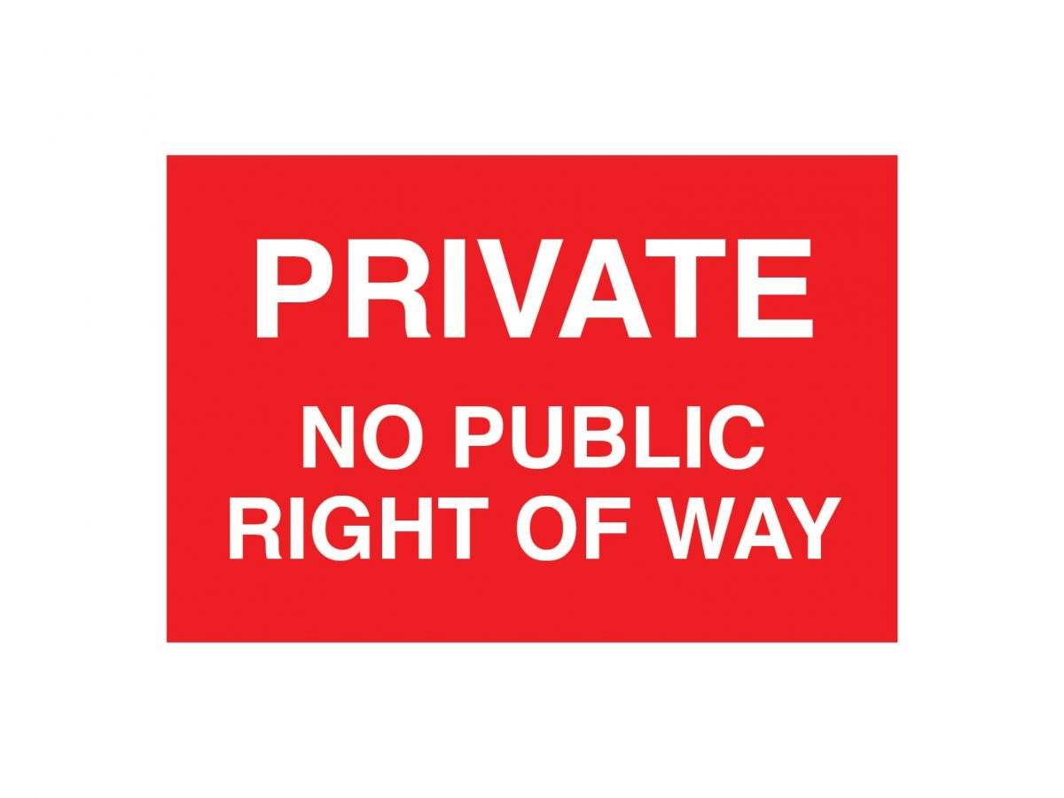 Quot;Private: No Public Right Of Way" Sign In An Empty Field In West Oxfordshire Image570042821
