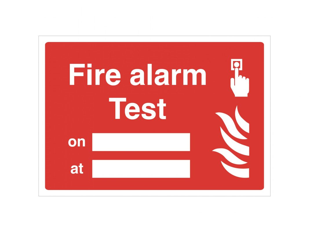 Fire Alarm Tests Sign | Imprint Signs & Graphics